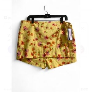 Wild Fable Floral Yellow Women's Skort